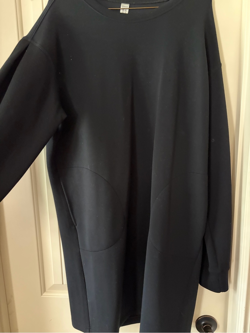 SPANX Black Crewneck Tunic Top